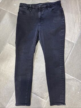 J.Crew High Rise Curvy Toothpick Skinny Jeans - Black (Size 33)